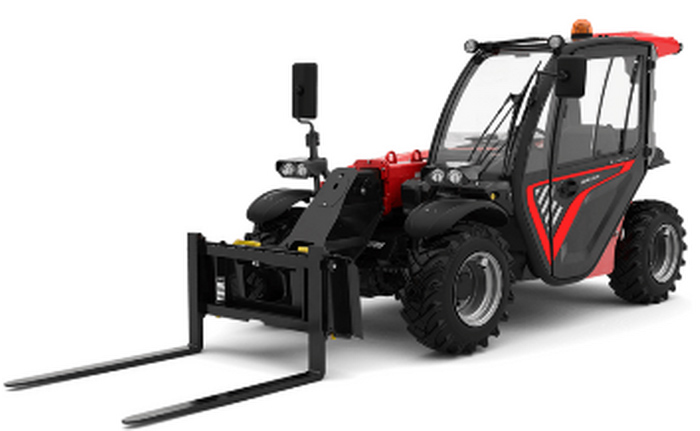 Wózek widłowy ze zmiennym wysięgiem